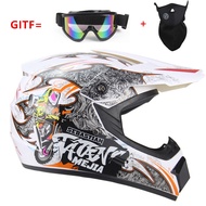Minhost Unique ATV Cycling Helmet Youth Mountain Bike Wildfire Full Helmet DH Kart Helmet