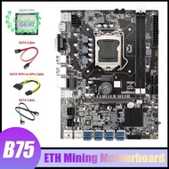 B75 Eth Mining Motoard 8X Usb + G630 Cpu + Kabel + Miner Motoard