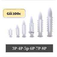 [Package of 100c] Full number of plastic switches. 3p,4p,5p,6p,7p,8p.