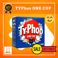 ชาอังกฤษ Typhoo One Cup 100 Tea Bags 200g ไทพู วัน คัพ ชา100 ถุง 200กรัม กำเนิดตั้งแต่ปี 1903 Black 