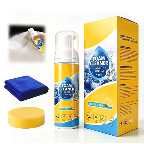 4-in-1 Multi-Enzyme Foam Cleaner 150ML Foam Cleaner All Purpose for Car Interior Leather Plastic & F