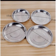 HMO - 304 Stainless steel Plate Stainless steel Round Tray Plate/