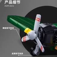 Fighter Building Blocks SLUBAN MODELBRICKS A6M ZERO 560 PCS M38-B1108