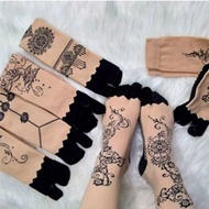 Muslimah motif 2-finger Thumb Socks/Women'SAh Socks