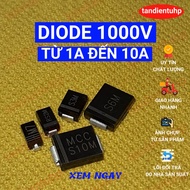 DIODE M7 1A, RS2M 2A, S3M 3A, S6M 6A, S10M 1000V High Voltage Diode Storage Adjustment With Codes Fr