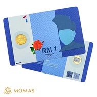 MOMAS 0.10g 999.9 Gold Bar (Emas 999.9)