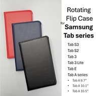 Rotating Flip Case for Samsung Galaxy Tab [Pouch for Tab S2, S3, Tab 3 Lite, Tab E, Tab A-series 9.7", 10.1"]