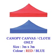 3m x 3m / 10 x 10 Canopy Canvas Roof / Kanvas Kanopi / Kain Kanopi Khemah Pasar / Canopy Cloth Kain Kanopi Kain