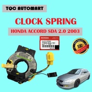 Honda Accord SDA 2.4/ 2.0  2003 Spring Cable Clock Spring Steering Switch 77900-SDA-Y21/77900-SDA-Y0