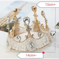 Ready Stock Elegant Big Crown Tiara Cake Topper Decoration Princess