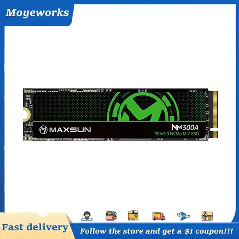 MAXSUN 3400MB/s SSD NVMe M2 512GB 256GB Internal Solid State Hard Drive Dynamic SLC Cache M.2 PCIe 3
