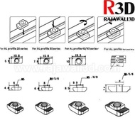 Up T Nut Screw M8 Tee Nut Screw T Hammer Screw Alu Profile 4040 M8X35