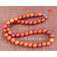 [Corner Art Health Shop] Natural Sibin Pumice Premium Red Browstone Necklace 12M/10M/8M/6M Free Elde