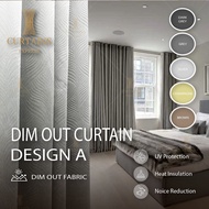 SHINNING BLACKOUT CURTAIN  /Langsir Tebal / UV Sunblock Curtain /99%Blackout / Hotel Blackout Curtai