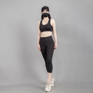 Bộ đồ thể thao Gladimax quần lửng G08 phối màu vs áo bra Gladimax thun cao cấp chạy bộ tập gym aerob