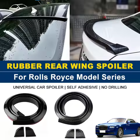 For Rolls-Royce Phantom Ghost Cullinan Wraith Dawn Silver-Spirit 1.5M Self-Adhesive Rear Spoiler Win