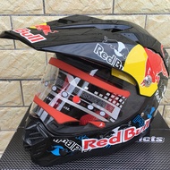 [Free Shipping] Red Bull Motocross Helmet Motorcycle Full Face Off-road Racing Helmet