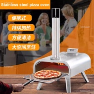 Stainless Steel Pizza Oven, Outdoor Wood Chip Particle Large Pizza Oven, Portable Design Pizza Oven