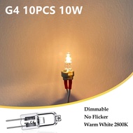 Oimg [Còn hàng] 10 chiếc G4 12V 10W 20W hạt bóng đèn LED chèn đèn pha lê viên nang bóng đèn halogen 
