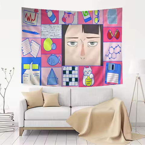 Keep Your Hands Off Eizouken Cartoon Tapestry Hippie Flower Wall Carpets Dorm Decor Art Home Decor