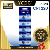 exciting☏✾5pcs/pack CR1220 Button Batteries DL1220 BR1220 LM1220 Cell Coin Lithium Battery 3V CR 122