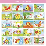Bu Guru Ria - DIY Puzzle Sticker 3D EVA Stick-on Educational Cute Animals Crafts for School Children