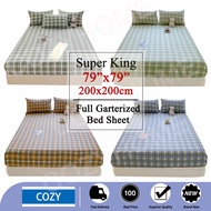 Super King Fully Garterized Bedsheet US Cotton Quality Fitted Sheet Bed Sheet