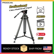 🔥READY STOCK🔥PROOCAM JW-176 PROFESSIONAL VIDEO TRIPOD with Fluid Head Video Shooting Vlog Aa