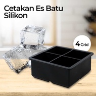Silicone Ice Cube Tray 4 Grid Ice Cube Tray