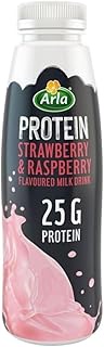 Arla Protein Strawberry & Raspberry Flavoured Shake, 500g - BCAA (Lactose Free)