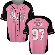 XY BlackPink Members Baseball Jersey 2025 World Tour Merch JISOO JENNIE LISA ROSE T-shirt YX