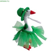 zebeee Geese Statue Costume Irish Festival Geese Outfit with Hat For Doorway Animal