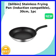 [bilibin] Stainless Frying Pan (induction compatible), 30cm, 1pc / Korean Frying Pan / Induction Com