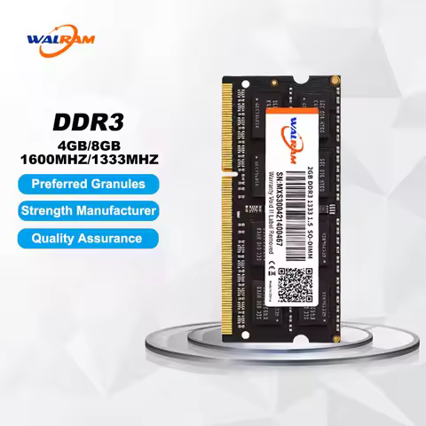 Walram DDR3 1600MHz Memoria RAM DDR3L 8GB 4GB 1333Mhz 1.35V 1.5V 240pin Sodimm Internal Laptop Memor