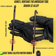 T40 STAR L KEY AMERICAN TOOL L STAR T40 HONDA T40 DISC KEY