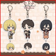 SY2 Attack on Titan Acrylic Keychain Erwin Smith Pendant Hange Zoe Accessories Anime Periphery YS2