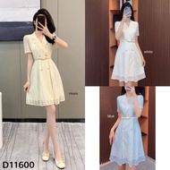 Geneva Suit Lace Dress With Belt D11600