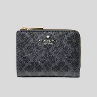 KATE SPADE Spade Flower Small L-zip Wallet Black KK894