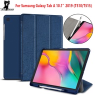 Case for Samsung Galaxy Tab A 10.1 2019 SM-T510 SM-T515 with Pen-Slot Protective Cover Case Tablet funda capa screen protector