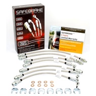 PRO RS STEEL BRAIDED BRAKE HOSE for Toyota Landcruiser HDJ/HZJ80R (ABS) (NO LIFT) 1992-1998 - 7Pcs (