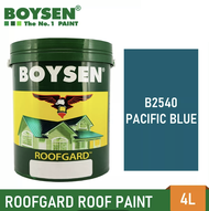 S.W Boysen Roofgard 4 Liters (Gallon) Gloss Acrylic Water-Based Roof Paint 3 Colors #195