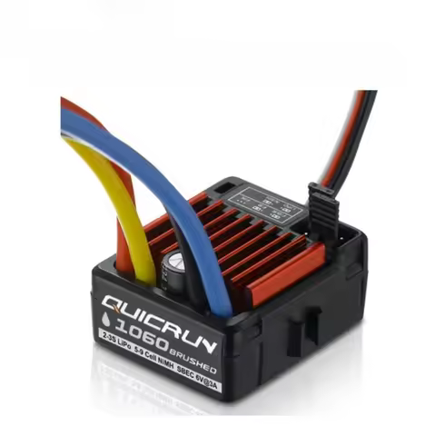 FATJAY Hobbywing QuicRun 1625/1060 25A/60A ESC Brushed One-way Dual-way Climbing Speed Controller fo