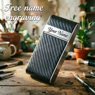 Personalized name stainless steel business card box,  custom carved business card box,  Engraving bu