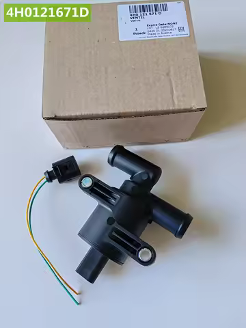 OEM 4H0121671D Heater Control Water Valve W/ plug cable For Audi A4 A5 A6 C7 A7 A8 Q5 VW Golf 7 Pass