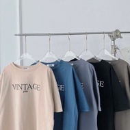 Áo thun nam nữ mẫu VINTAGE áo phông cotton 3158