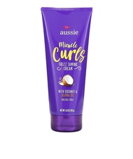Aussie Miracle Curls Frizz Taming Cream with Coconut & Jojoba Oil 193g