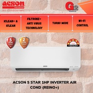 ACSON 5 STAR 1HP-2.5HP INVERTER AIRCOND (REINO+) - A3WMY10BF/A3WMY15BF/A3WMY20BF/A3WMY25BF