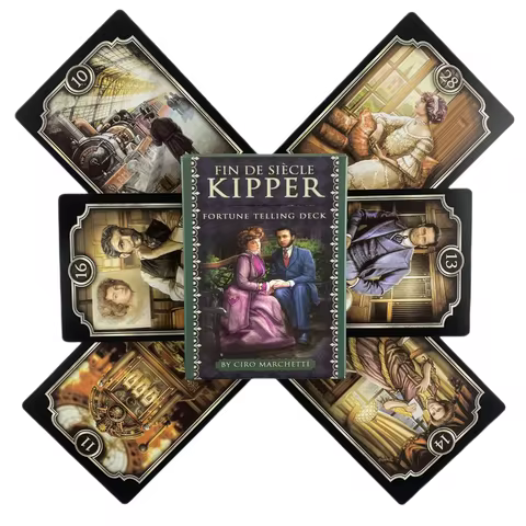 FIN DE SIECLE Kipper Oracle Cards Tarot Board Game for Divination Personal Use Deck Party Fortune Te
