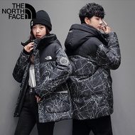 Original Full Printed Down Jacket Hooded Down Jacket Winter Warm Down Jacket Couple Down Jacket