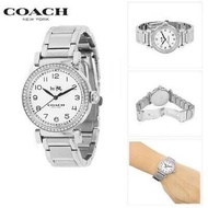 台灣現貨🎁 Coach Madison 時尚晶鑽32mm不鏽鋼腕錶手錶(14502396)